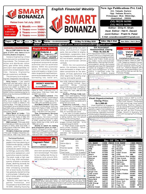 Cover image for Smart Bonanza Financial Weekly English